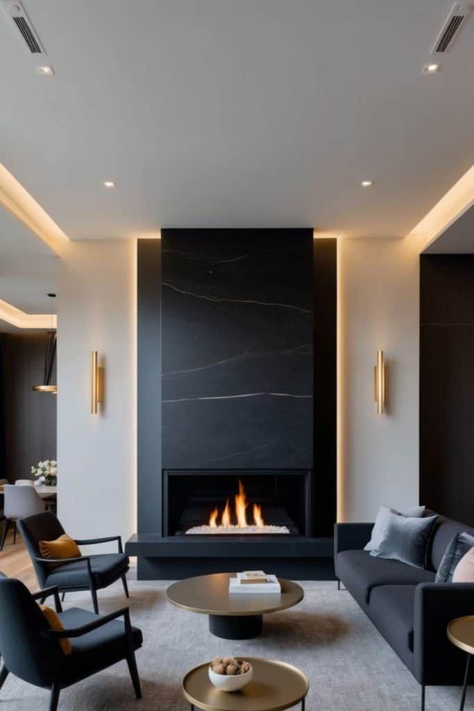 اجرای تخصصی نورپردازی سنگ اسلب و تیویوال با استفاده از لاینهای نوری ضد خیرگی در تهران